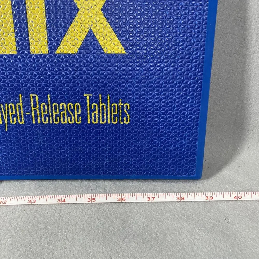 Vintage Protonix Pharmaceutical Drug Rep Blue Foam Floor Mat Pad 22 x 39